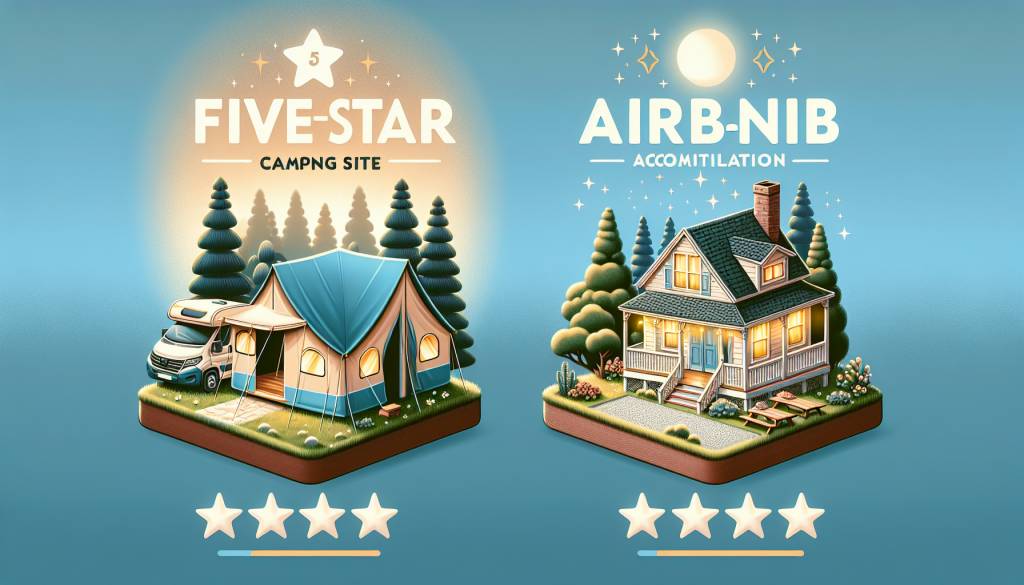 camping 5 étoiles vs location airbnb : avantages et inconvénients